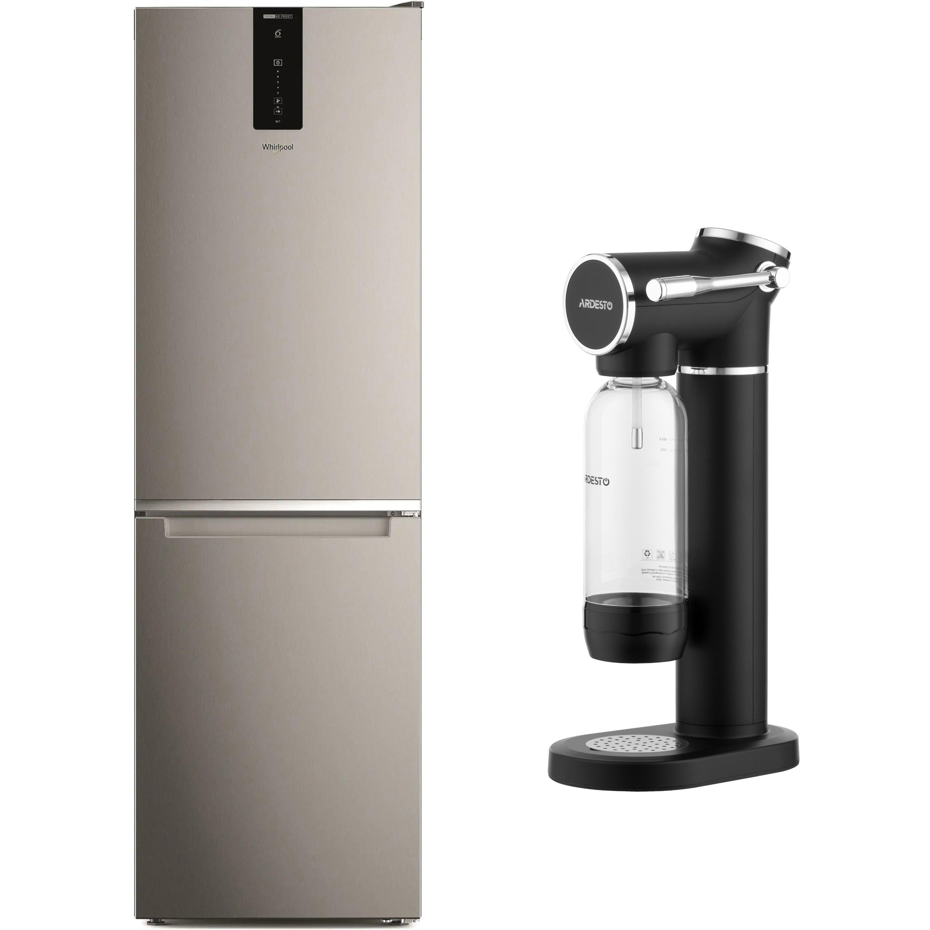 Комплект Холодильник Whirlpool W7X81OOX0 + Сифон для газирования воды Ardesto G7 SMW-02B фото 1