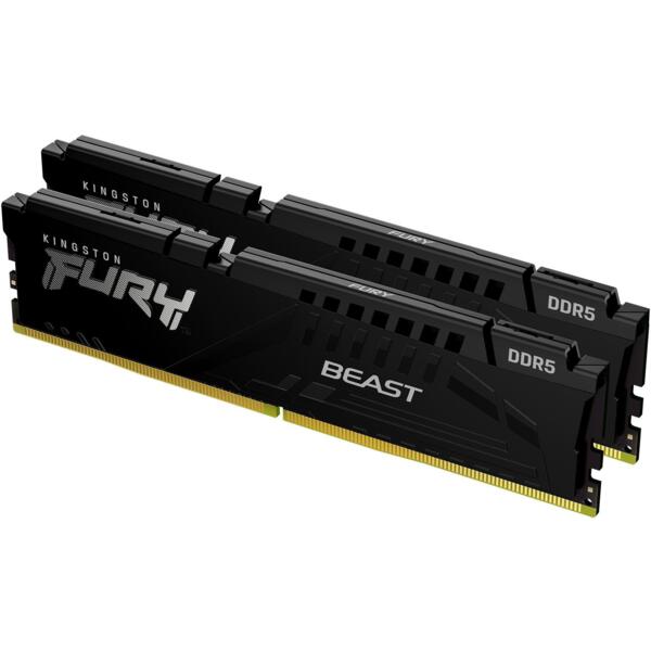 

Память для ПК Kingston DDR5 32GB KIT (16GBx2) 6000 FURY Beast