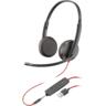 Гарнитура компьютерная стерео On-ear Poly Blackwire 3225 HS, USB-A, 3,5 мм, Black (80S11AA)
