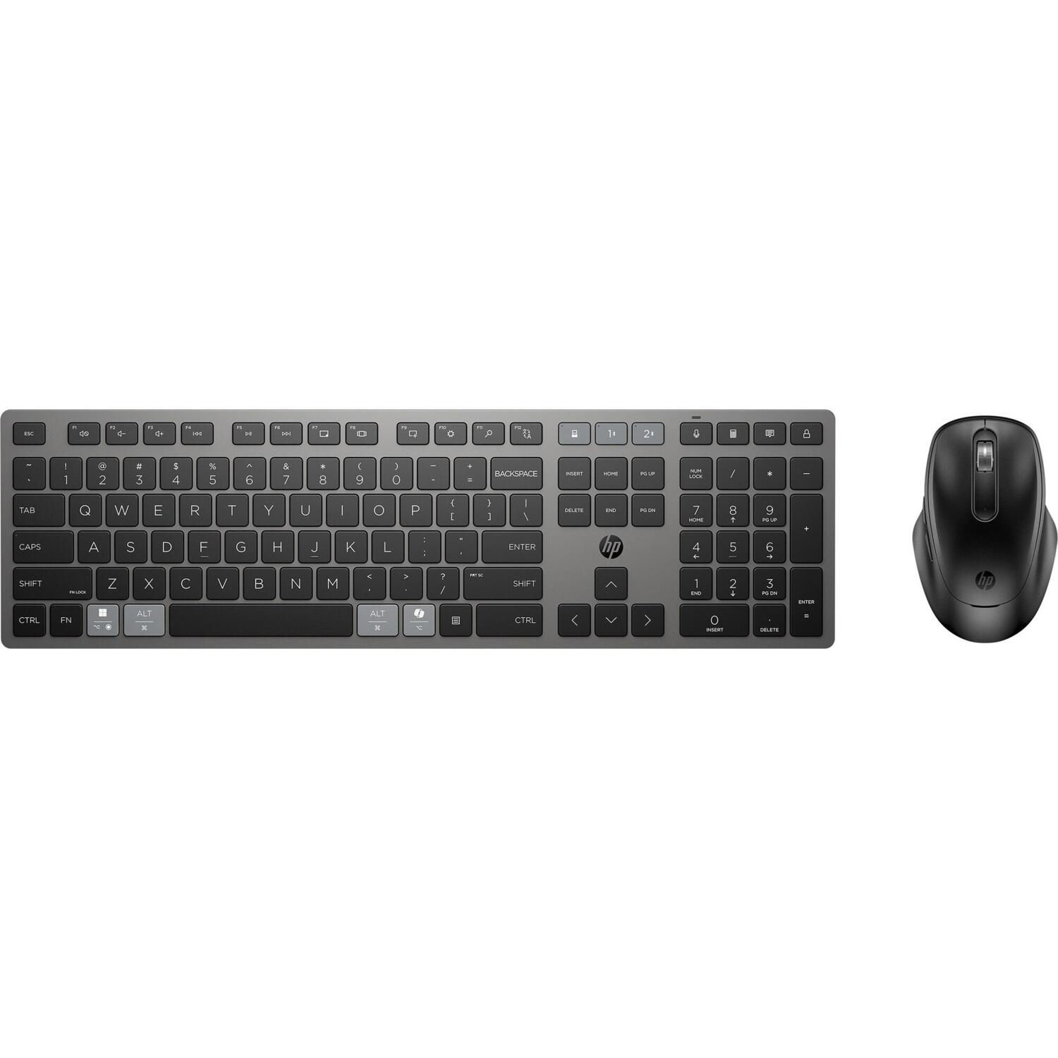 Комплект клавіатура та миша НР 720 Multi-Device Rechargeable, BT, EN/UK, Black (9T5A9AA)фото