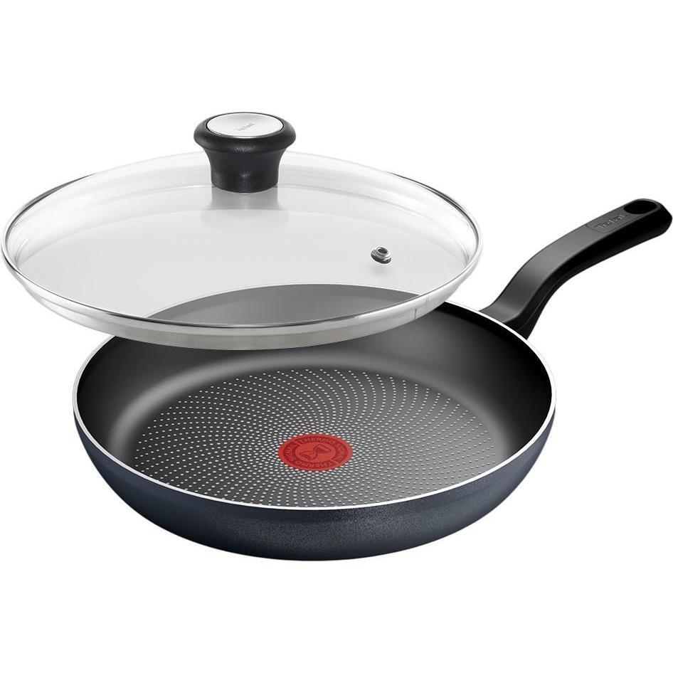 Сковорода з кришкою Tefal So' Light, 28см, чорний (H0560642_SET)фото1
