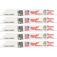 Полотно пиляльне для шабельної пилки Milwaukee THIN KERF, 5шт (48475184)
