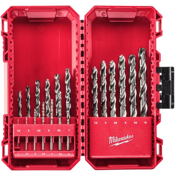 

Набор сверл по металлу Milwaukee HSS-G THUNDERWEB, 19 шт, 1-10мм, кейс (4932493869)