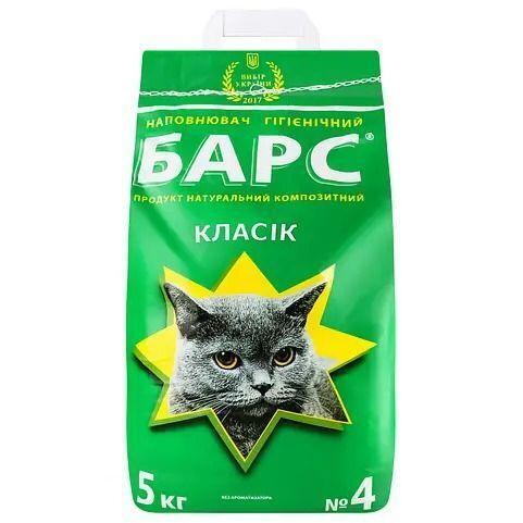 

Наполнитель бентонитовый Барс №4 классик 0,8-1,5 мм без ароматизатора 5 кг