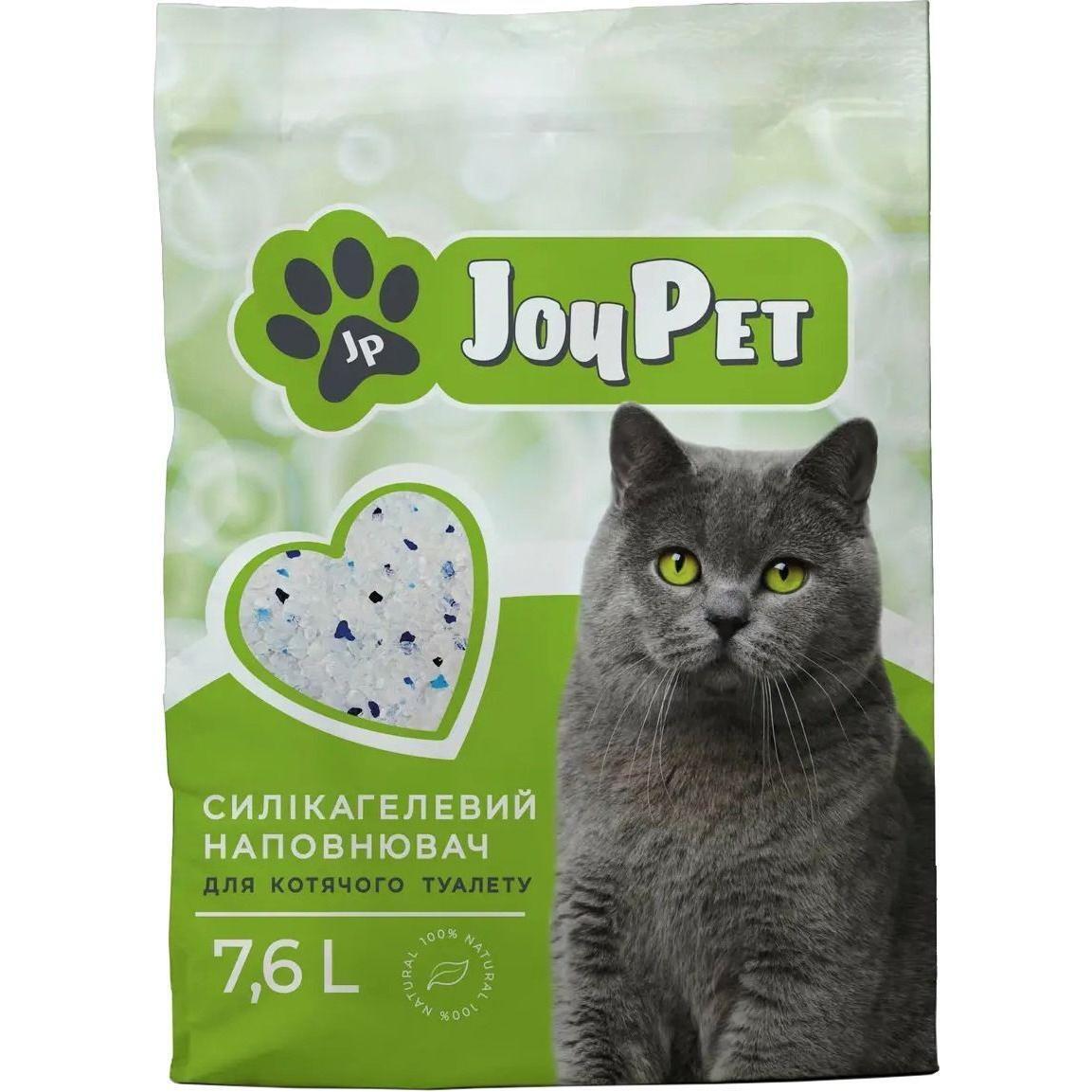 Наповнювач для котячих туалетів JoyPet, силікагелевий 7,6л/3,2кгфото
