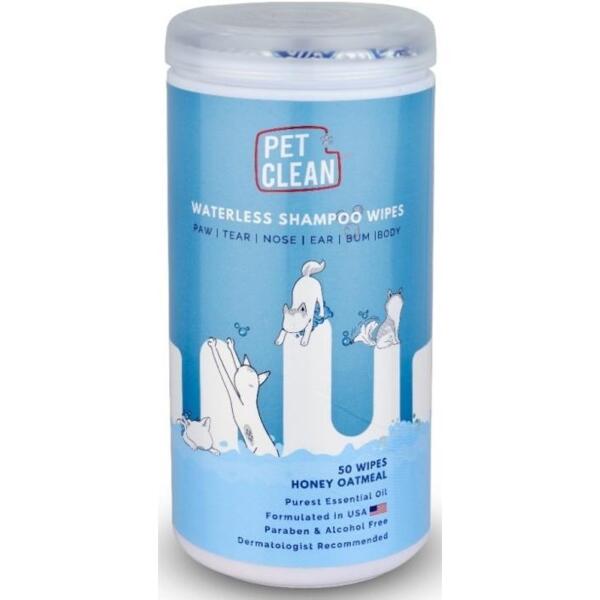 

Салфетки влажные Pet Clean для животных быстрое очищение складок с медово-овсяным ароматом 50 шт