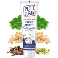 Зубная паста Pet Clean для поддержки здоровья и гигиены зубов домашних животных с ароматом курицы 100 г