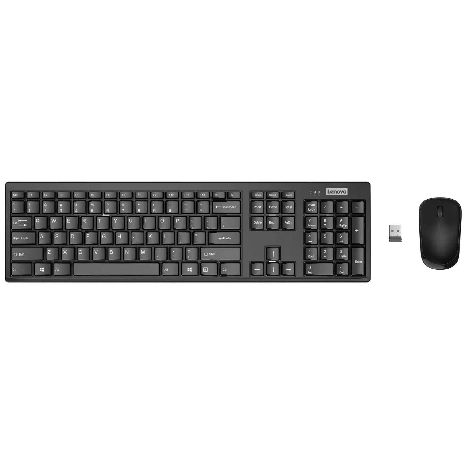 Комплект Lenovo 100 USB-A Wireless Combo Keyboard and Mouse (GX31Q28916) фото