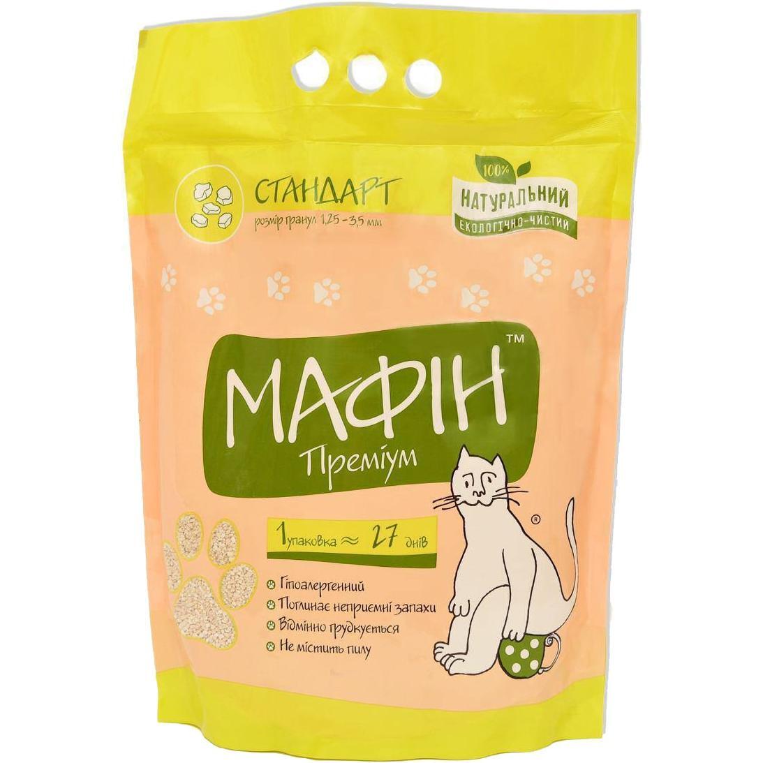 Наполнитель бентонитовый Мафин стандарт 4 кг фото 1