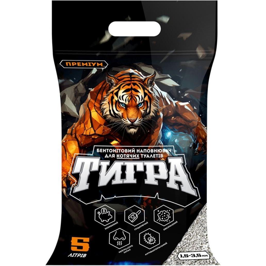 Наполнитель бентонитовый для домашних животных Тигра Гранулированная 1,5-3,5 мм 5 л фото 1