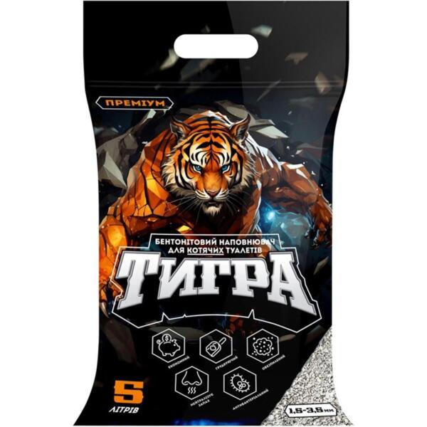

Наполнитель бентонитовый для домашних животных Тигра Гранулированная 1,5-3,5 мм 5 л