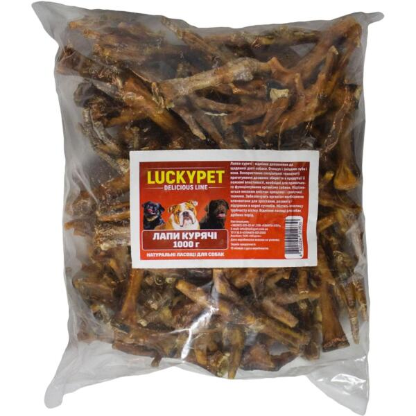 

Лакомства для собак Lucky Pet Лапы куриные 1 кг