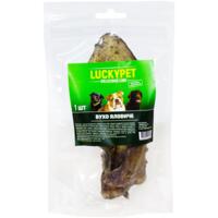 Ласощі для собак Lucky Pet Вухо яловиче в упаковці 1 шт