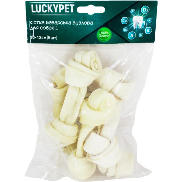 

Лакомства для собак Lucky Pet Кость Баварская узловая №2 L 10-12 см 5 шт