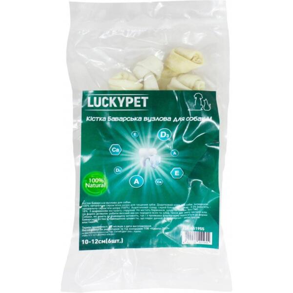 

Лакомства для собак Lucky Pet Кость Баварская узловая №2 M 10-12 см 6 шт
