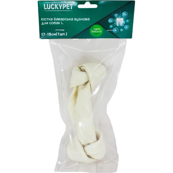 

Лакомства для собак Lucky Pet Кость Баварская узловая №4 L 17-19 см 1 шт