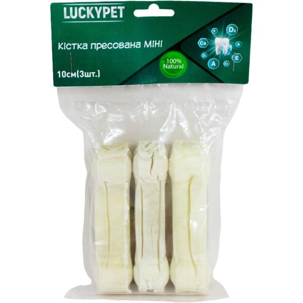 

Лакомства для собак Lucky Pet Кость прессованная 10 см 3 шт