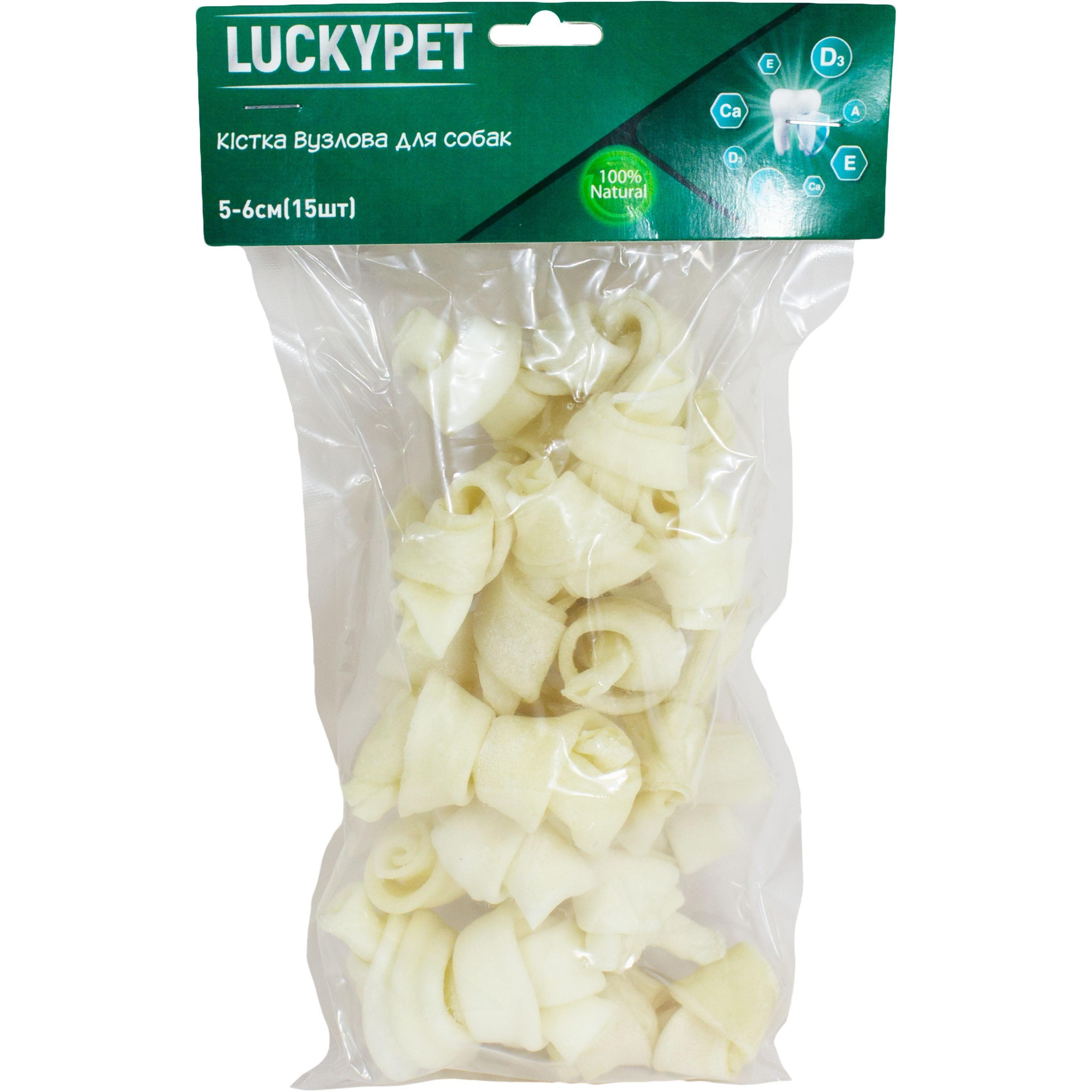 Лакомства для собак Lucky Pet Кость узловая №1 5-6 см 15 шт фото 1