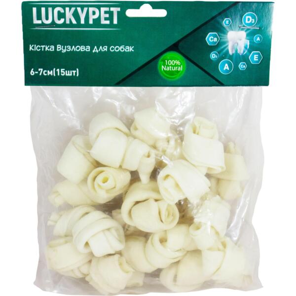 

Лакомства для собак Lucky Pet Кость узловая №2 6-7 см 15 шт