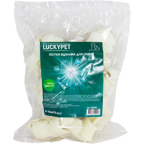 

Лакомства для собак Lucky Pet Кость узловая №4 9-10 см 10 шт
