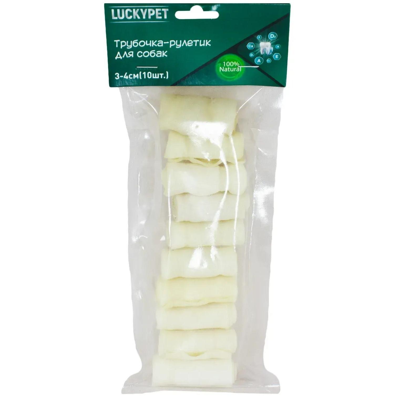 Ласощі для собак Lucky Pet Трубочка рулетик №1 3-4 см 10 штфото1