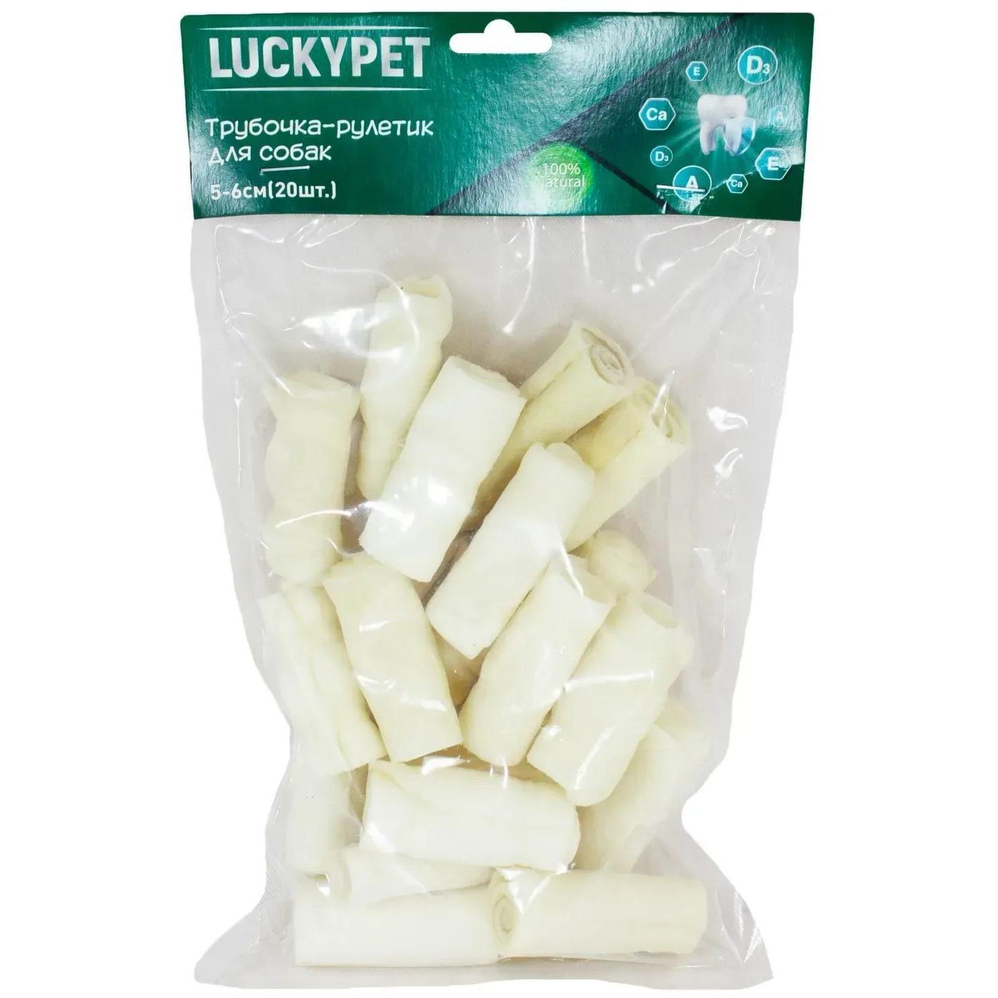 Лакомства для собак Lucky Pet Трубочка рулетик №2 5-6 см 20 шт фото 1