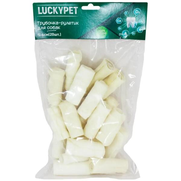 

Лакомства для собак Lucky Pet Трубочка рулетик №2 5-6 см 20 шт