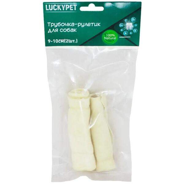 

Лакомства для собак Lucky Pet Трубочка рулетик №4 9-10 см 2 шт