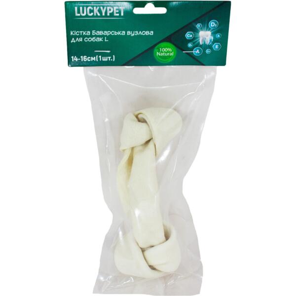 

Лакомства для собак Lucky Pet Кость Баварская узловая №3 L 14-16 см 1 шт