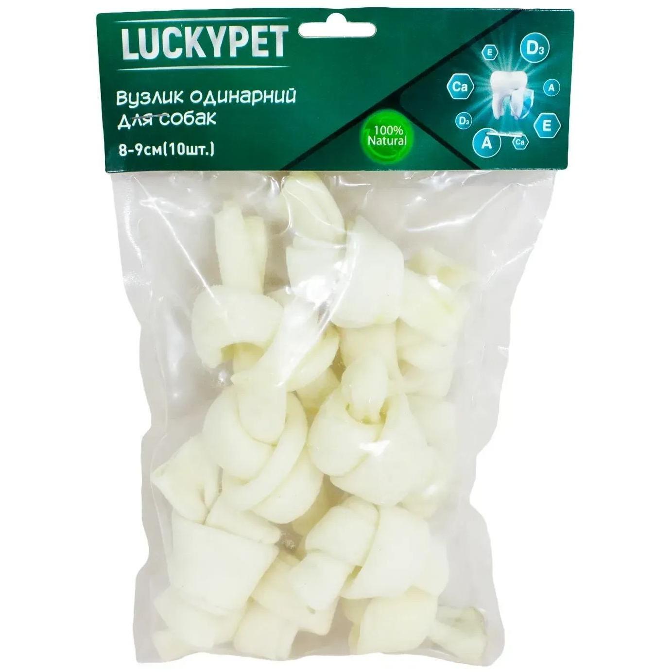 Ласощі для собак Lucky Pet Вузлик одинарний №2 8-9 см 10 штфото1