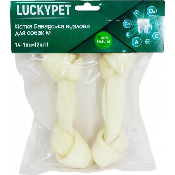 

Лакомства для собак Lucky Pet Кость Баварская узловая №3 M 14-16 см 2 шт