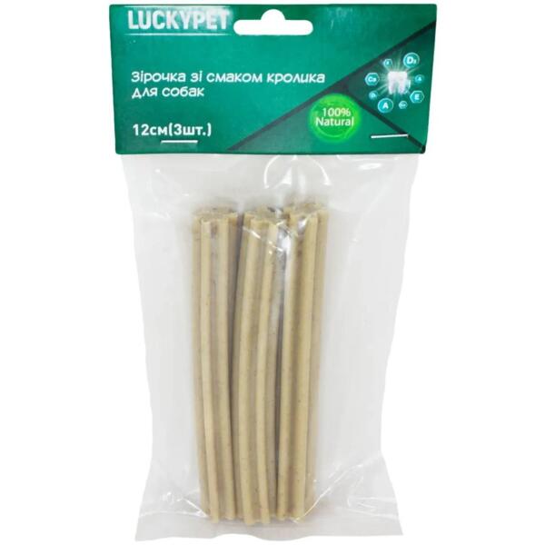 

Лакомства для собак Lucky Pet Звездочка со вкусом кролика 12 см 3 шт