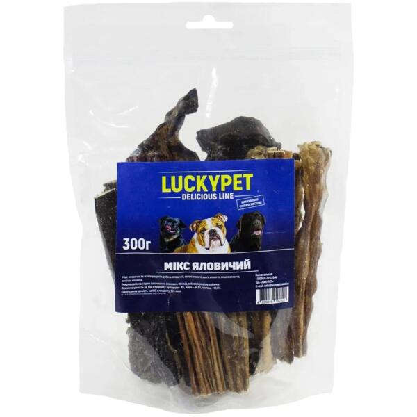 

Лакомства для собак Lucky Pet Ассорти говяжье 300 г