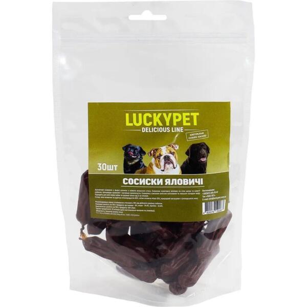 

Лакомства для собак Lucky Pet Сосиски говяжьи 30 шт