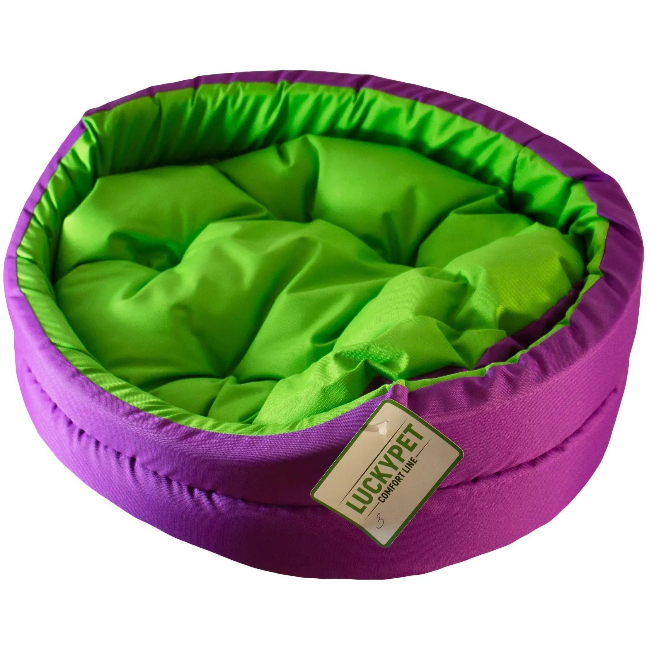 Лежак Luсky Pet №1 Зірка Фіолетово-зелений 35x45фото1
