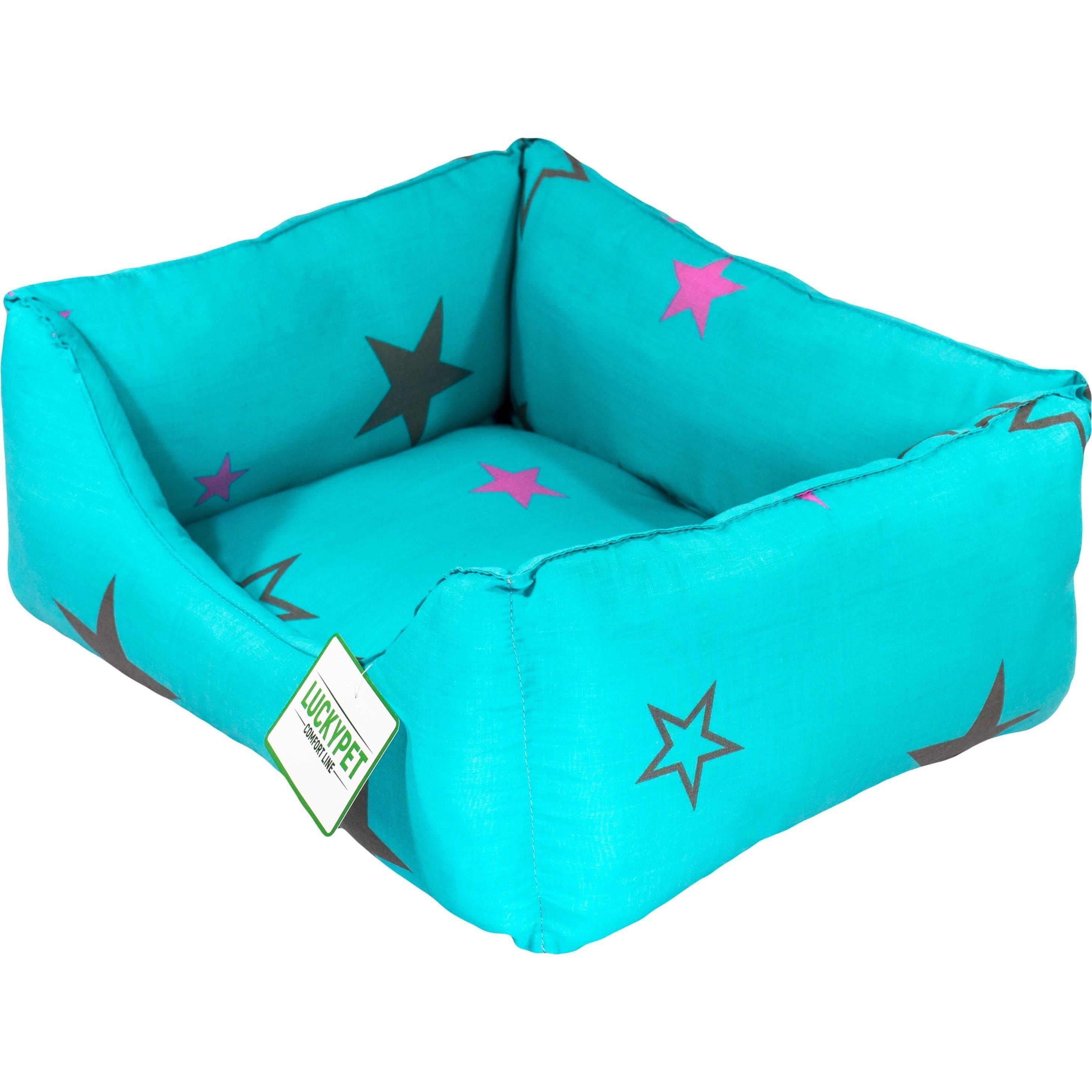 Лежак Lucky Pet №3 Рей Бирюзовый 50x65x23 фото 1