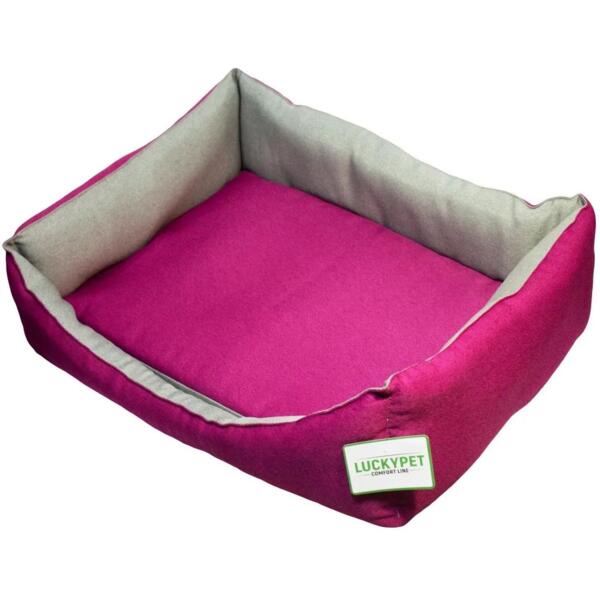 Лежак Lucky Pet №3 Тоби Фуксия 50x70x20
