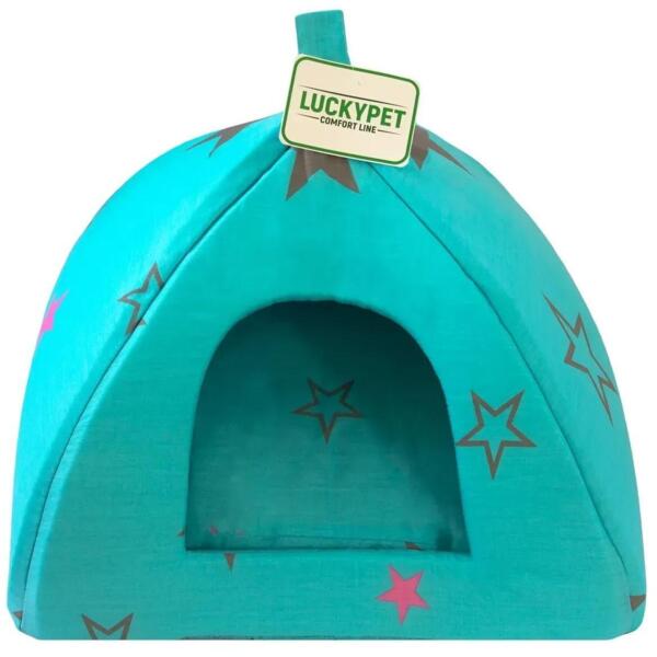 Юрта Lucky Pet №2 Соня Бирюзовый 46x46x35