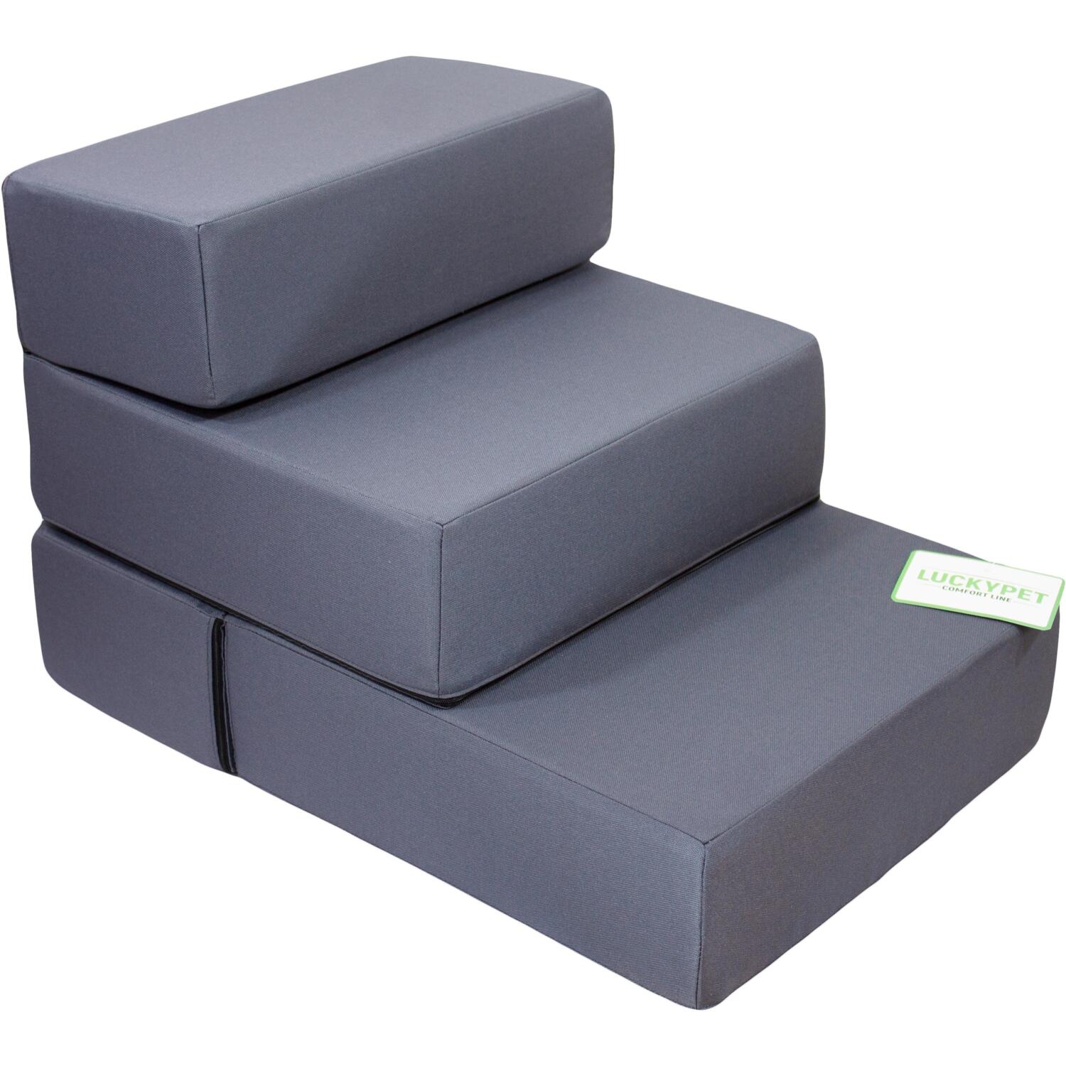 Ступеньки-трансформер Lucky Pet Эверест Серые 36x40x60