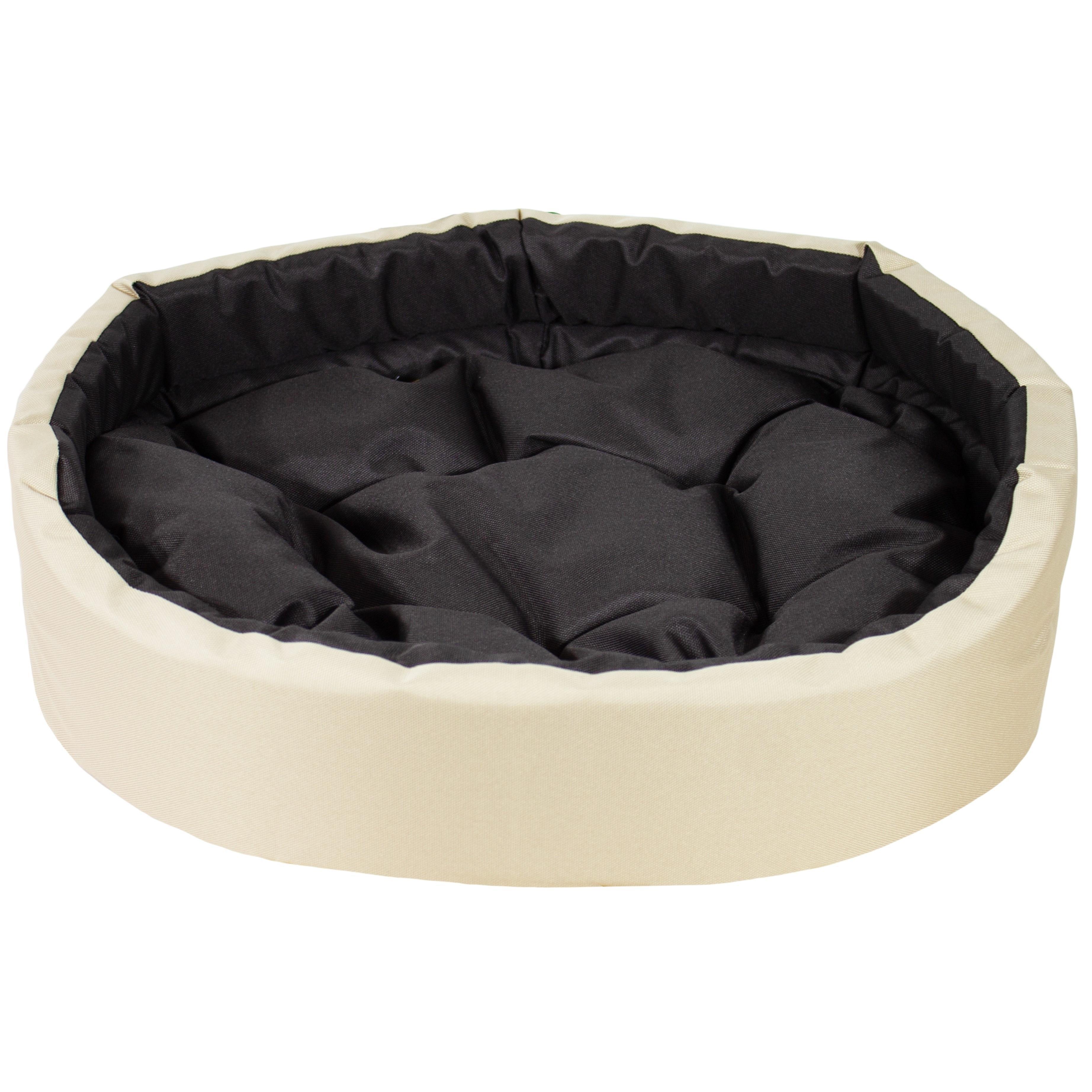 Лежак Lucky Pet №3 Оксфорд Беж/Коричневий 50x60фото1