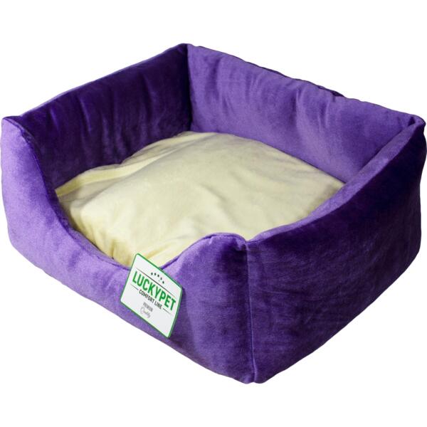 

Лежак Lucky Pet №3 Рольф Фиолетово-кремовый 60x80x24