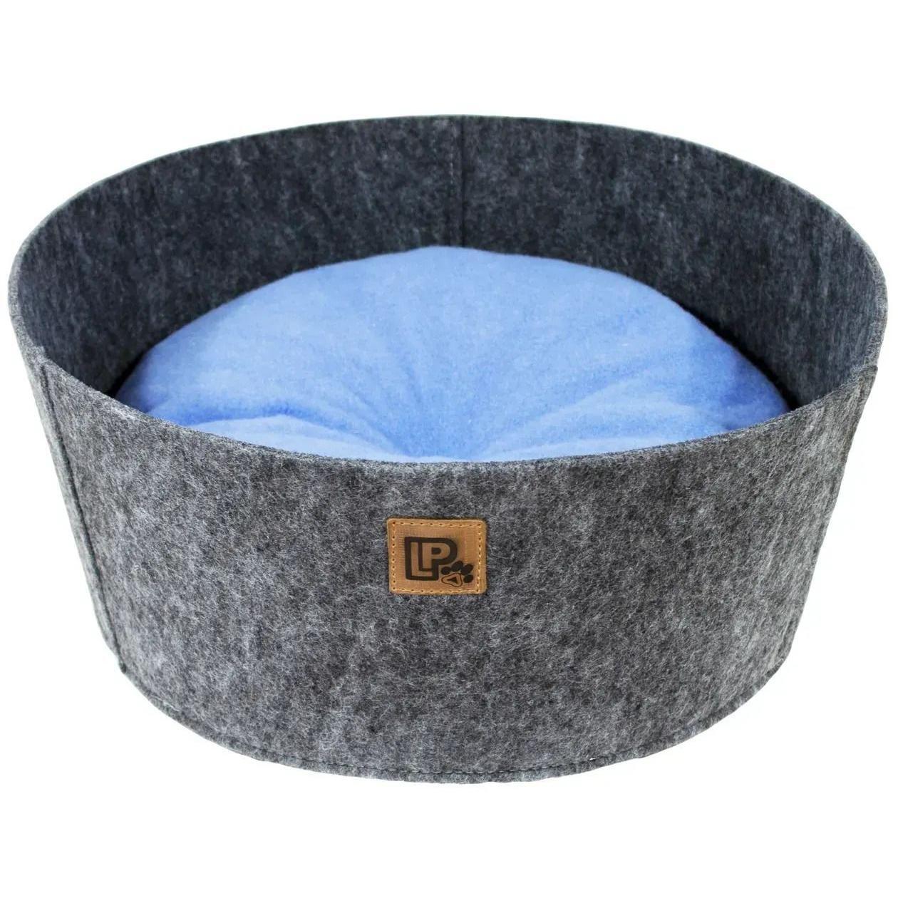 Лежанка Lucky Pet №3 Ремикс Серо-Голубая 50x50x18 фото 1