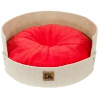 Лежанка Lucky Pet №3 РЕЛАКС Беж-Коралл 45x45x19