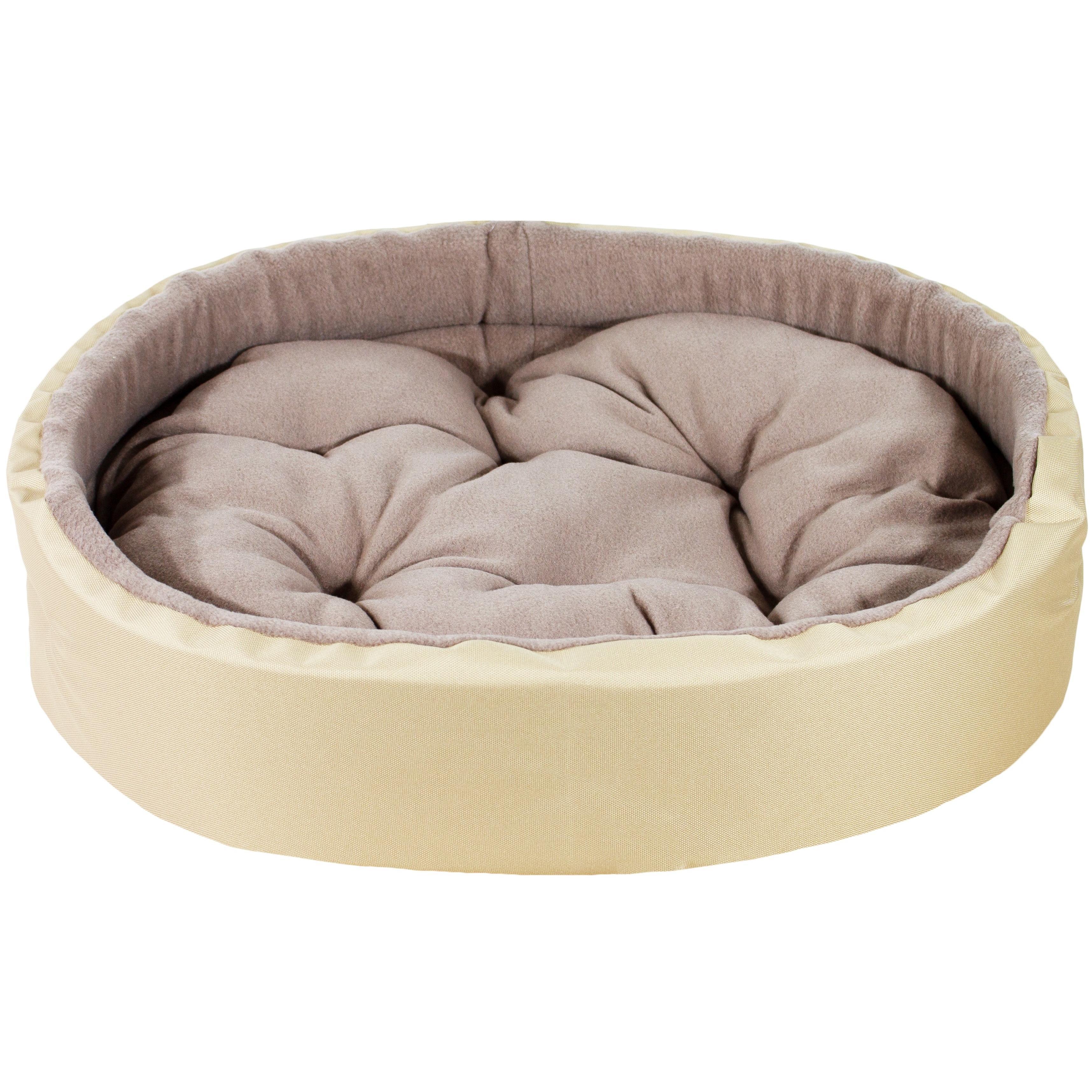 Лежак Lucky Pet №5 Оксфорд Фліс Бежевий 65x80фото1