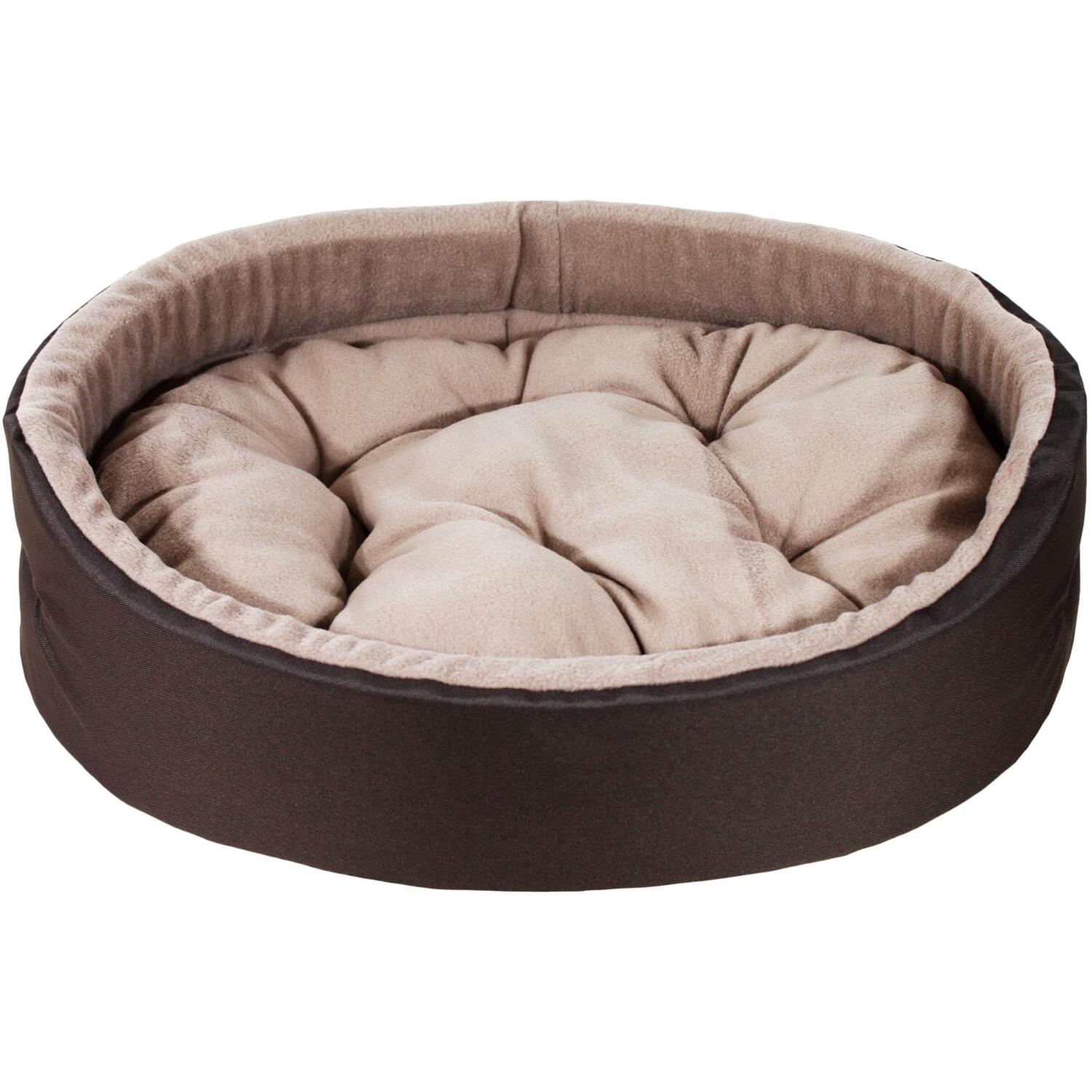 Лежак Lucky Pet №5 Оксфорд Фліс Коричневий 65x80