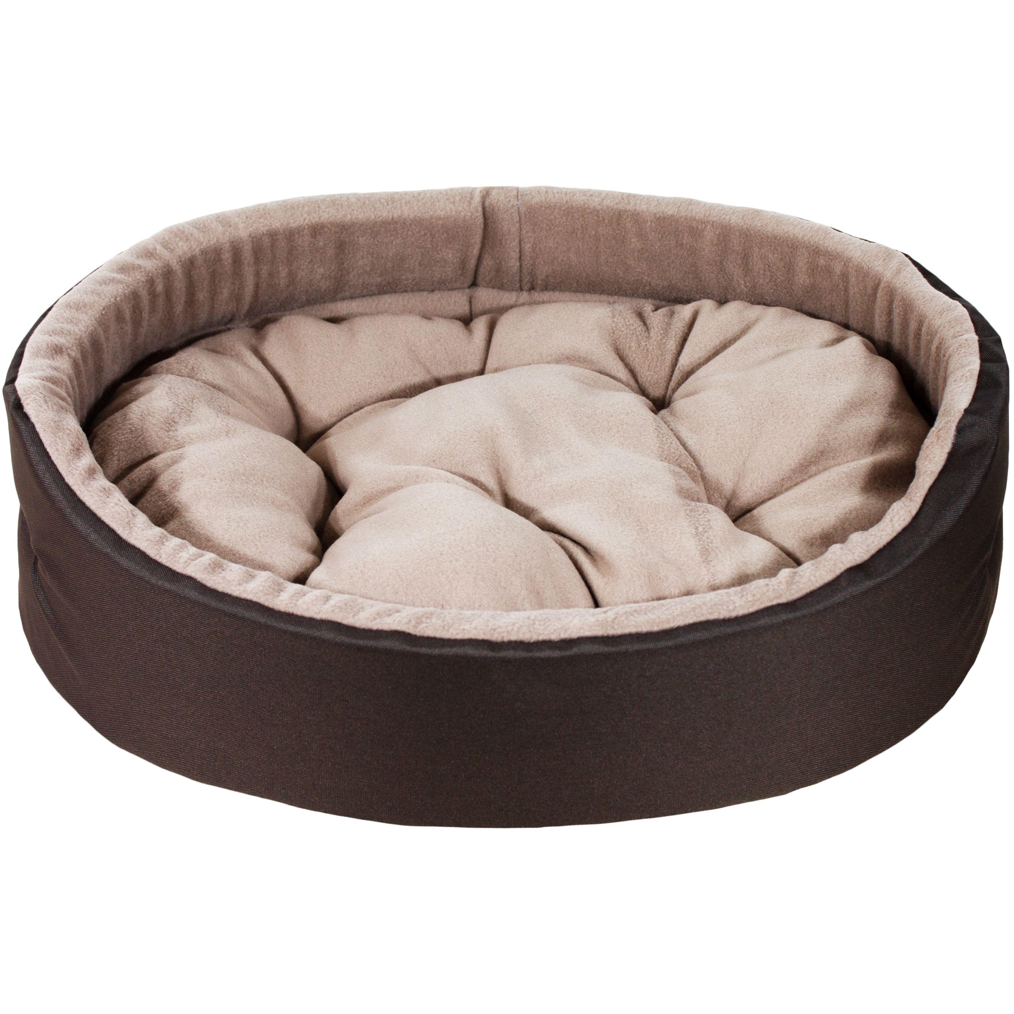 Лежак Lucky Pet №5 Оксфорд Фліс Коричневий 65x80фото1