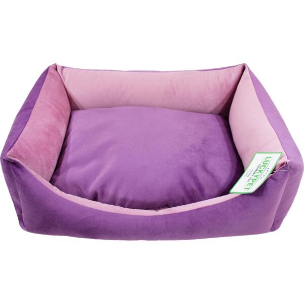 

Лежак Lucky Pet №1 Лира-new Сиреневый+Розовый 40x50x16