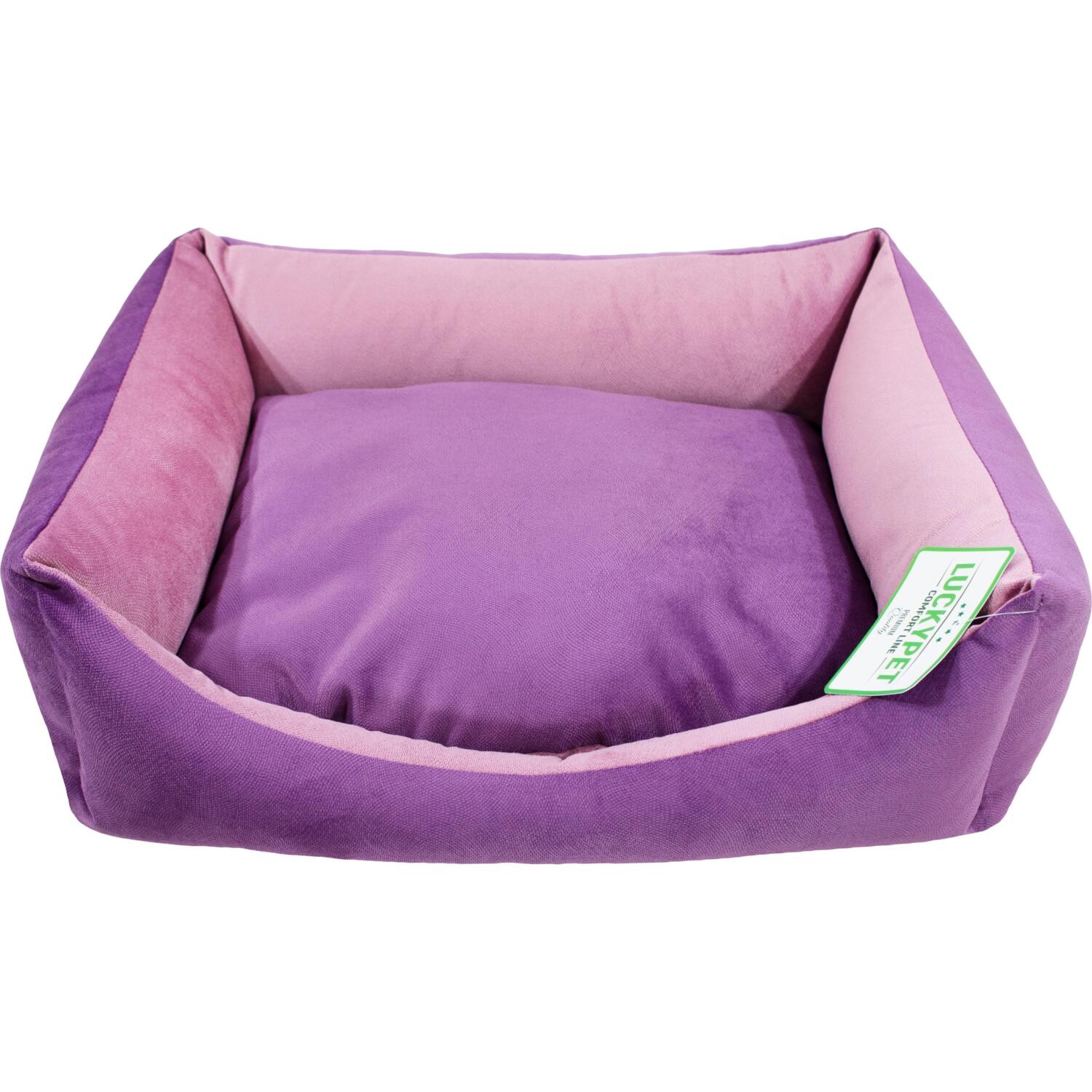 Лежак Lucky Pet №3 Лира-new Сиреневый+Розовый 60x80x20