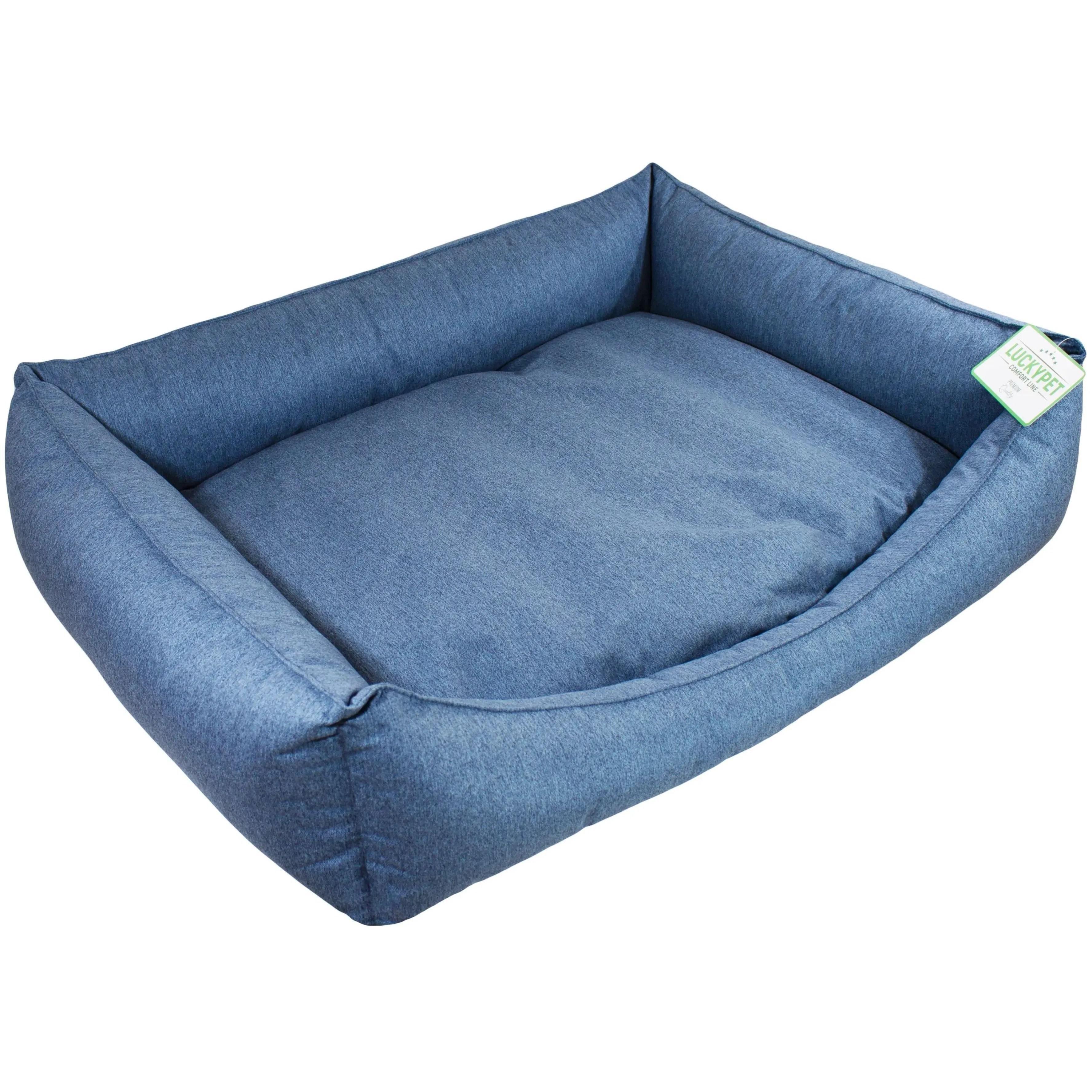 Лежак Lucky Pet №4 Твист Синий 70x100x22 фото 1