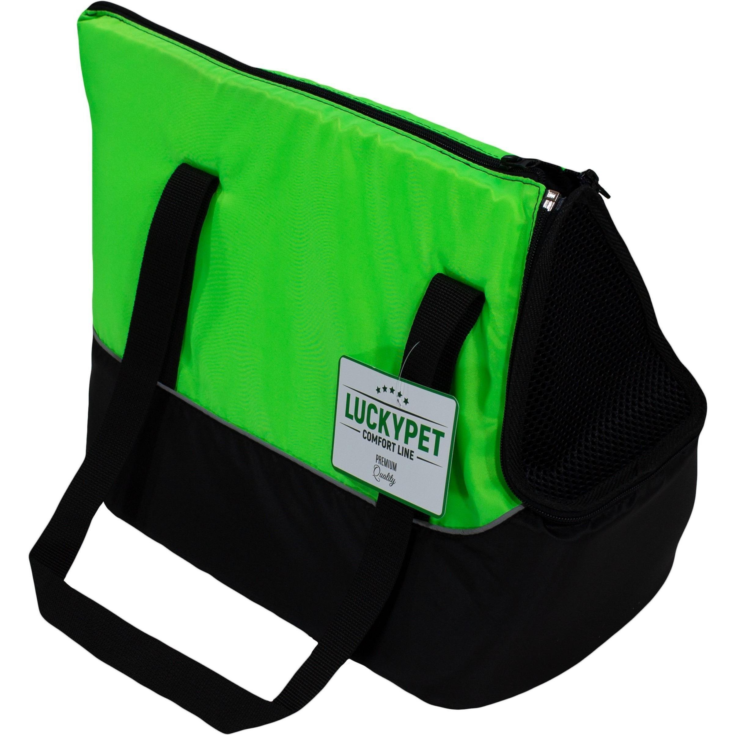 Сумка-переноска Lucky Pet №1 Дарсі Чорний+Салатовийфото1
